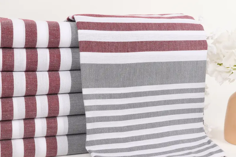 Bridesmaid Gift, Bridesmaid Favors, Wedding Gifts Towel, Travel towel, Turkish Towel Bulk, 68x36 Cotton Striped Towel, Bridesmaid Towel - 2