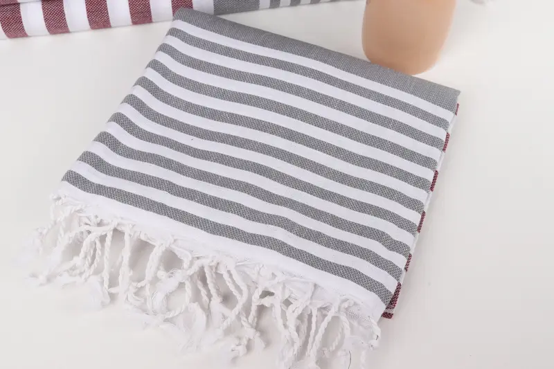 Bridesmaid Gift, Bridesmaid Favors, Wedding Gifts Towel, Travel towel, Turkish Towel Bulk, 68x36 Cotton Striped Towel, Bridesmaid Towel - 5
