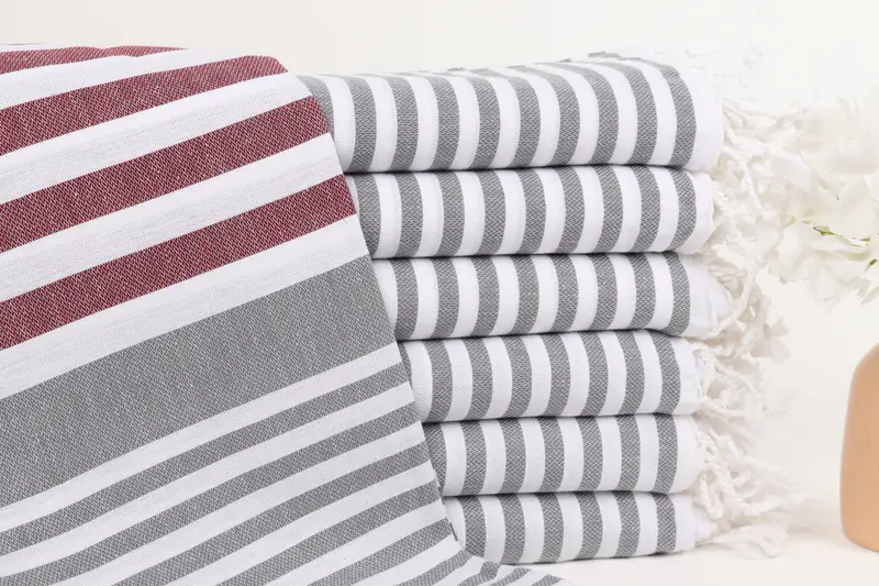 Bridesmaid Gift, Bridesmaid Favors, Wedding Gifts Towel, Travel towel, Turkish Towel Bulk, 68x36 Cotton Striped Towel, Bridesmaid Towel - 1