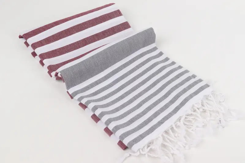 Bridesmaid Gift, Bridesmaid Favors, Wedding Gifts Towel, Travel towel, Turkish Towel Bulk, 68x36 Cotton Striped Towel, Bridesmaid Towel - 6