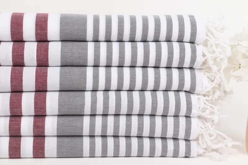Bridesmaid Gift, Bridesmaid Favors, Wedding Gifts Towel, Travel towel, Turkish Towel Bulk, 68x36 Cotton Striped Towel, Bridesmaid Towel - 3