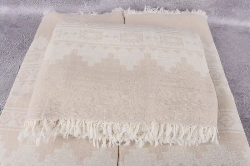 Bridesmaid Gifts, 92x80 Cotton Kilim Towel, Custom Wedding Gifts, Turkish Bedcover, Aesthetic Blanket, Mother Of The Groom Gift, Turkish Blanket - 4