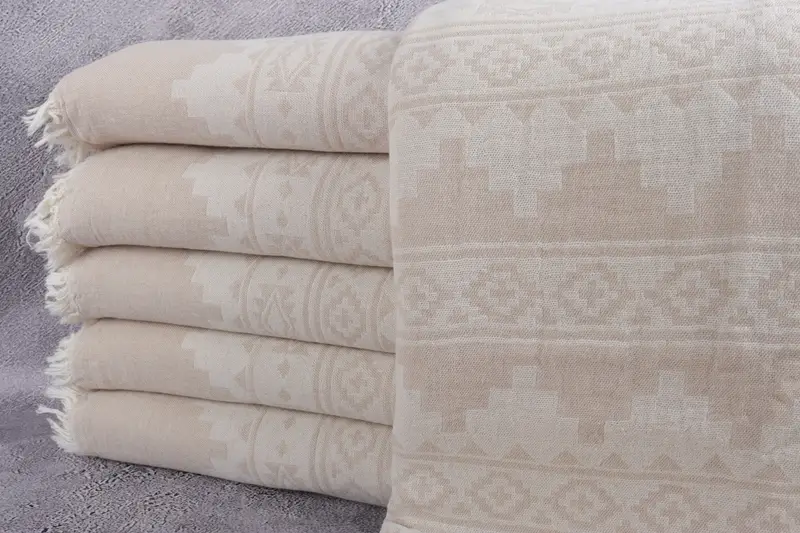 Bridesmaid Gifts, 92x80 Cotton Kilim Towel, Custom Wedding Gifts, Turkish Bedcover, Aesthetic Blanket, Mother Of The Groom Gift, Turkish Blanket - 1