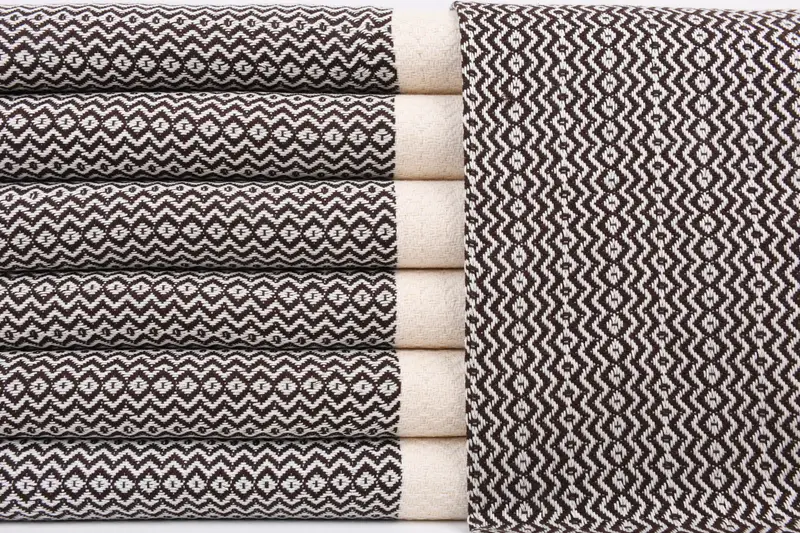 Gym Towel, Kitchen Towel, Home Gift, Small Bath Towels, Home Decor Gifts, Wedding Hand Made Gift, Personalized Hand Towel, 40x18 Cotton Zigzag Towel - 1