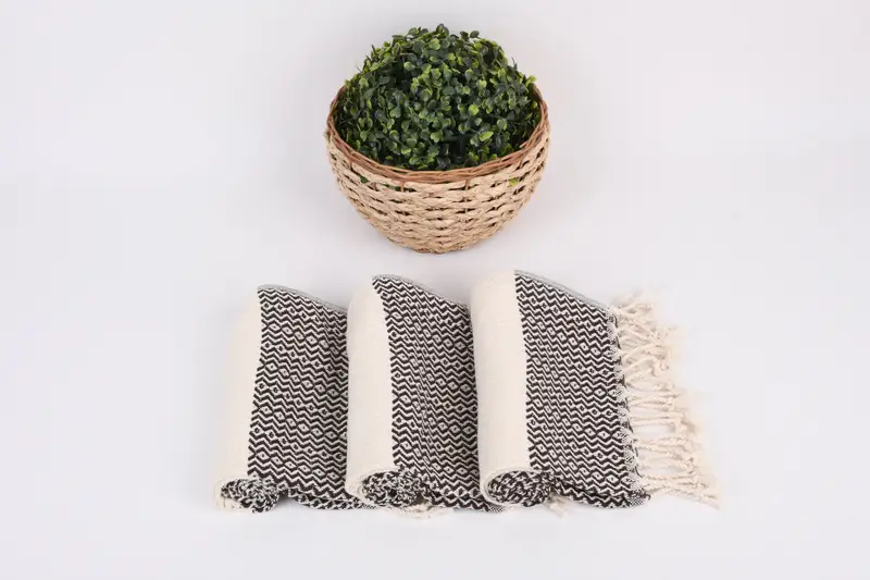 Gym Towel, Kitchen Towel, Home Gift, Small Bath Towels, Home Decor Gifts, Wedding Hand Made Gift, Personalized Hand Towel, 40x18 Cotton Zigzag Towel - 8