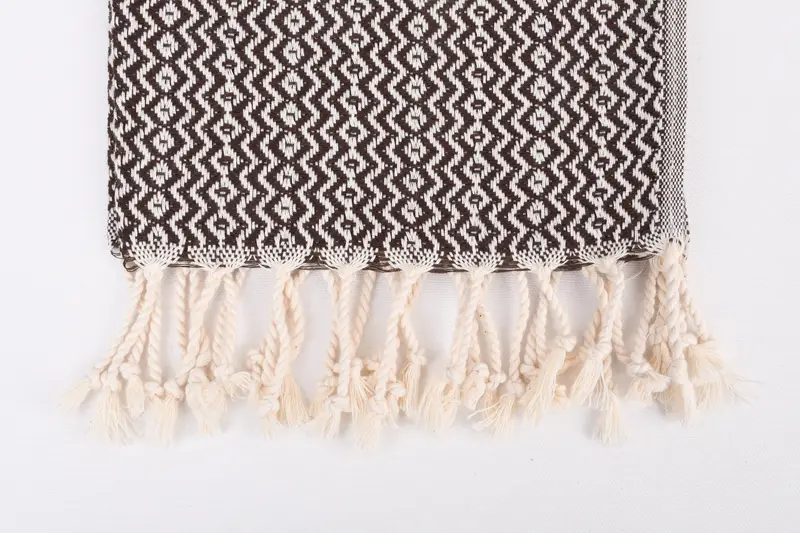 Gym Towel, Kitchen Towel, Home Gift, Small Bath Towels, Home Decor Gifts, Wedding Hand Made Gift, Personalized Hand Towel, 40x18 Cotton Zigzag Towel - 3