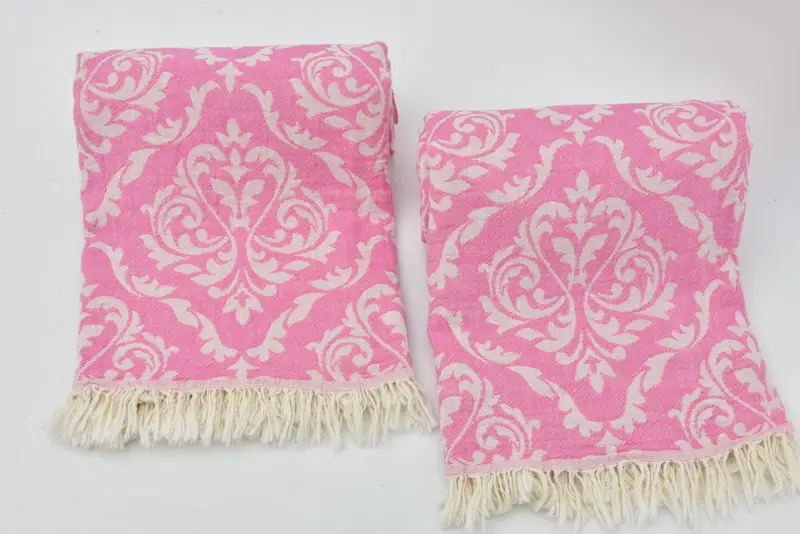 Bridal Shower Favors, 68x36 Cotton Baroque Towel, Turkish Towel Beach Towel, Sand-resistant towel, Bachelor Gift, Lightweight Turkish towel - 5