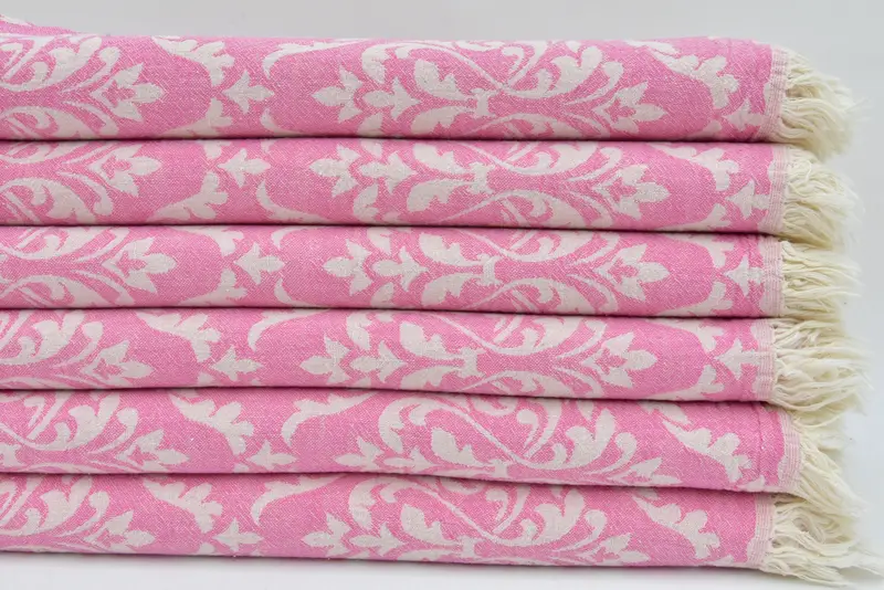 Bridal Shower Favors, 68x36 Cotton Baroque Towel, Turkish Towel Beach Towel, Sand-resistant towel, Bachelor Gift, Lightweight Turkish towel - 3