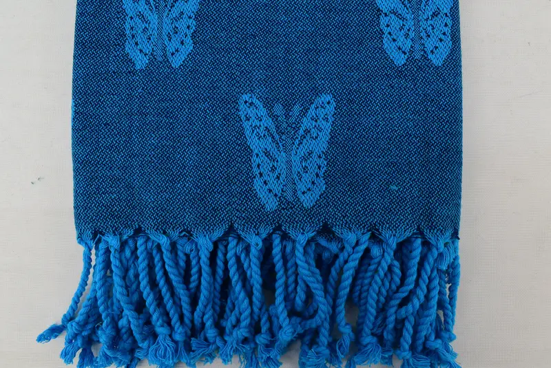 Gym Towel, Quick-Dry Beach Towel, 70x32 Cotton Butterfly Design Towel, Personalized Turkish Towel, Bridal Shower Gift, Mother Of The Groom Gift - 4