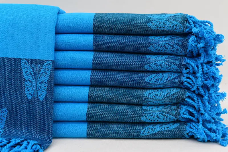 Gym Towel, Quick-Dry Beach Towel, 70x32 Cotton Butterfly Design Towel, Personalized Turkish Towel, Bridal Shower Gift, Mother Of The Groom Gift - 1