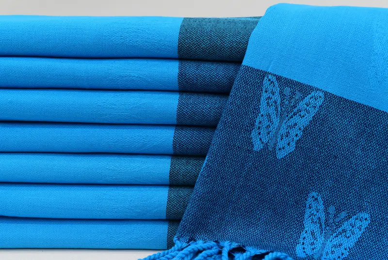 Gym Towel, Quick-Dry Beach Towel, 70x32 Cotton Butterfly Design Towel, Personalized Turkish Towel, Bridal Shower Gift, Mother Of The Groom Gift - 2