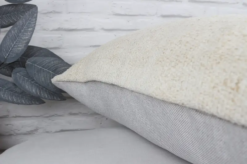 Cushion Cover, Rustic Pillow Case, Gift Pillow, Boho Pillow Sham Cover, 24x24 White Cushion Cover, Bed Cushion Cover, Pillow for Sofa - 8