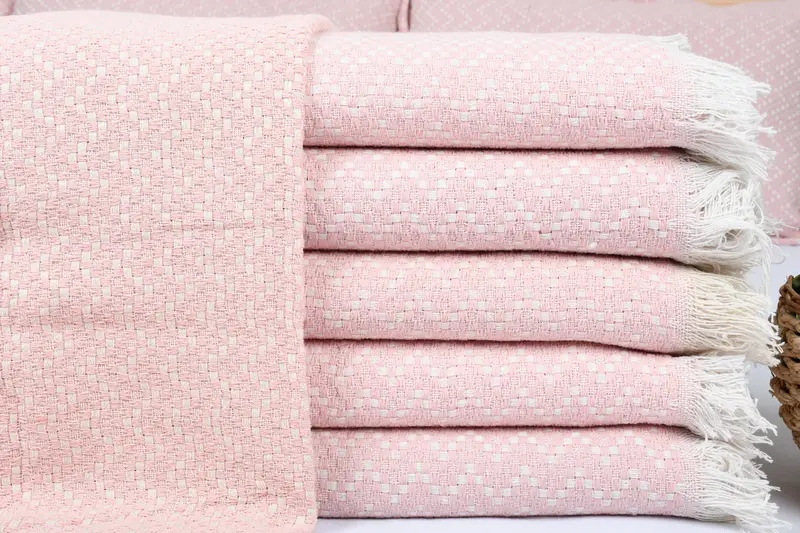 Aesthetic Blanket, 76x68 Cotton Herringbone Towel, Bachelorette Party Decorations, Custom Wedding Gifts, Turkish Blanket, Bachelorette Party Favors - 2