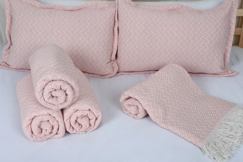 Aesthetic Blanket, 76x68 Cotton Herringbone Towel, Bachelorette Party Decorations, Custom Wedding Gifts, Turkish Blanket, Bachelorette Party Favors - 1