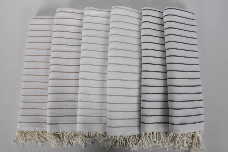 70x40 Cotton Striped Towel, Spa Gift Towel, Home Decor Gifts, Turkish towel, Travel Towel, Luxury Beach Towel, Beach Towel Bulk, Bachelorette Favor - 4