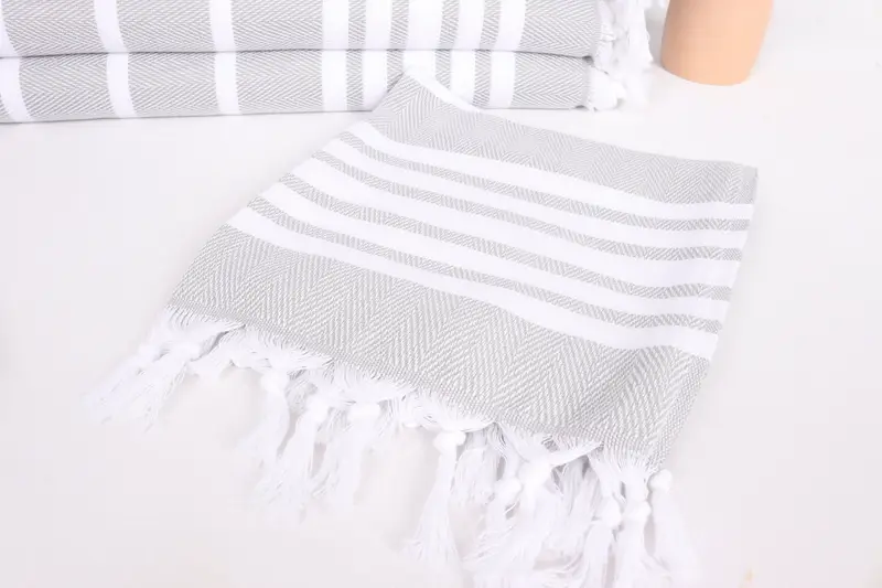 Customized Turkish Towel, 40x20 Cotton Zig zag Towel, Personalized Kitchen Towel, Xmas Gifts, Gift For Mom, Monogram Kitchen Towel, Bathroom Towels - 4