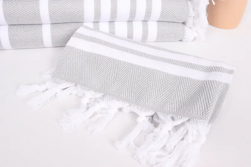 Customized Turkish Towel, 40x20 Cotton Zig zag Towel, Personalized Kitchen Towel, Xmas Gifts, Gift For Mom, Monogram Kitchen Towel, Bathroom Towels - 3