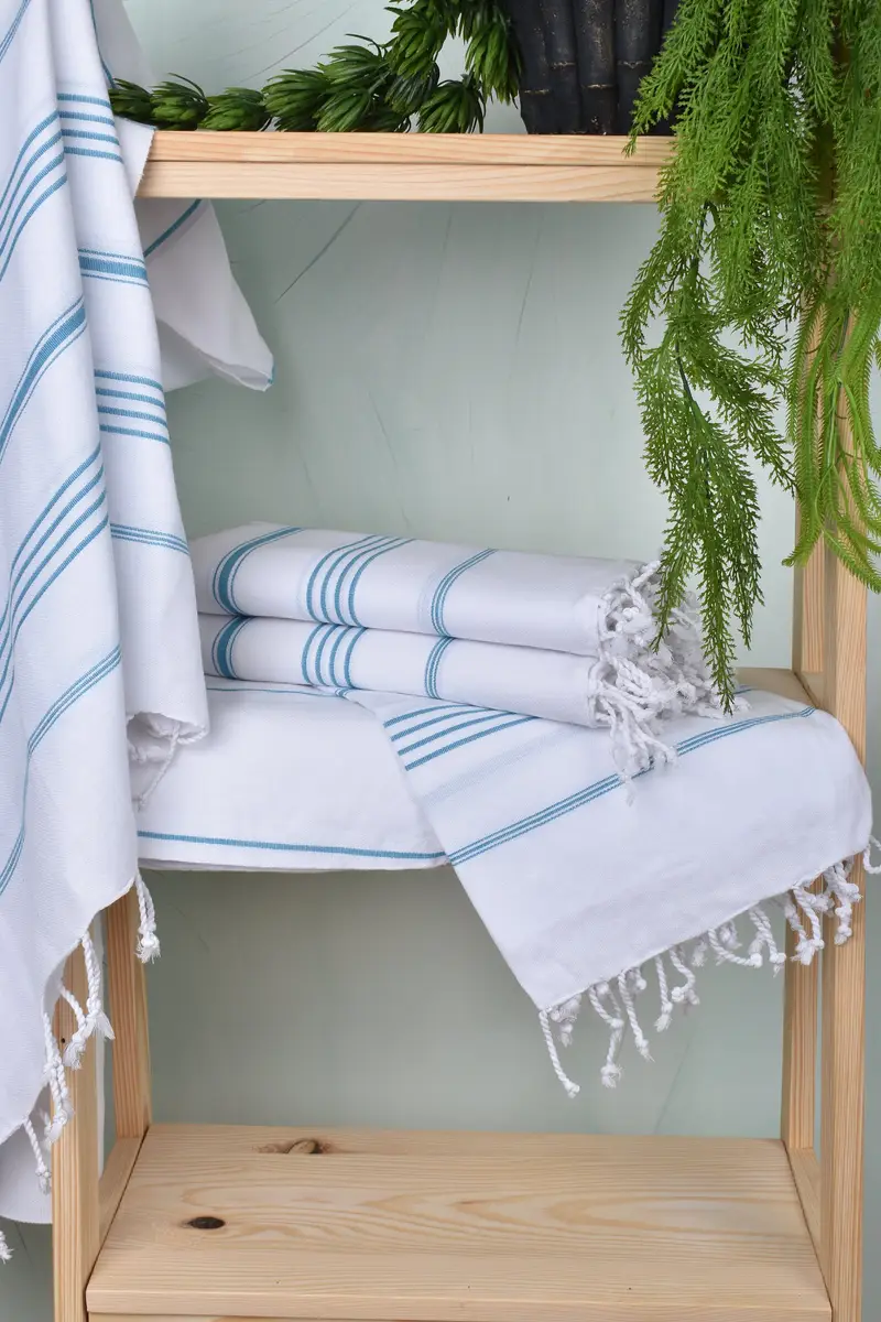 Embroidered Beach Towel, Spa Towel, Best Beach Towel, Quick-Dry Beach Towel, Absorbent towel, Maid Of Honor Gift, 70x40 Cotton Striped Towel - 6