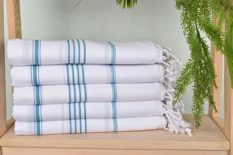 Embroidered Beach Towel, Spa Towel, Best Beach Towel, Quick-Dry Beach Towel, Absorbent towel, Maid Of Honor Gift, 70x40 Cotton Striped Towel - 2