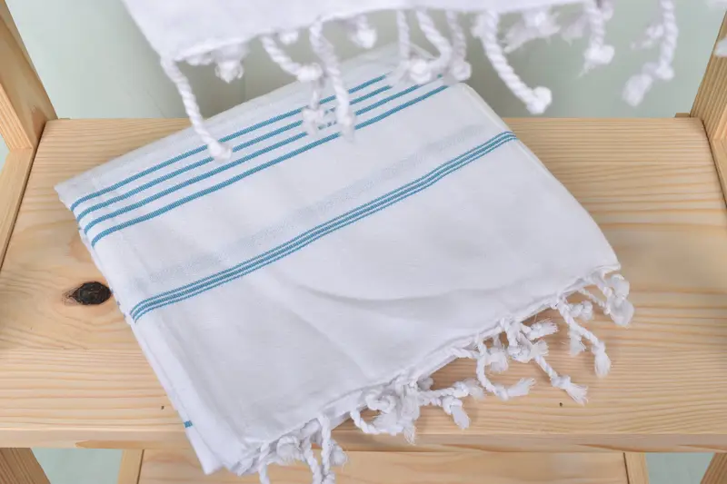 Embroidered Beach Towel, Spa Towel, Best Beach Towel, Quick-Dry Beach Towel, Absorbent towel, Maid Of Honor Gift, 70x40 Cotton Striped Towel - 5