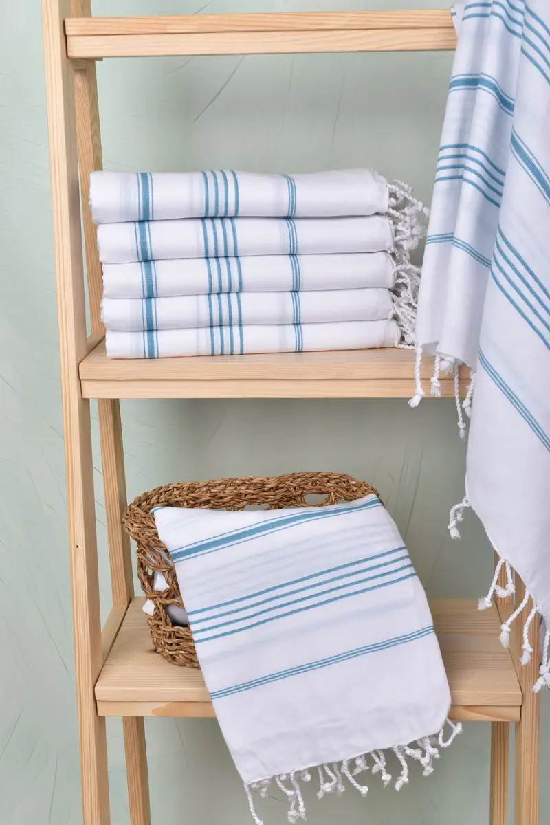 Embroidered Beach Towel, Spa Towel, Best Beach Towel, Quick-Dry Beach Towel, Absorbent towel, Maid Of Honor Gift, 70x40 Cotton Striped Towel - 3