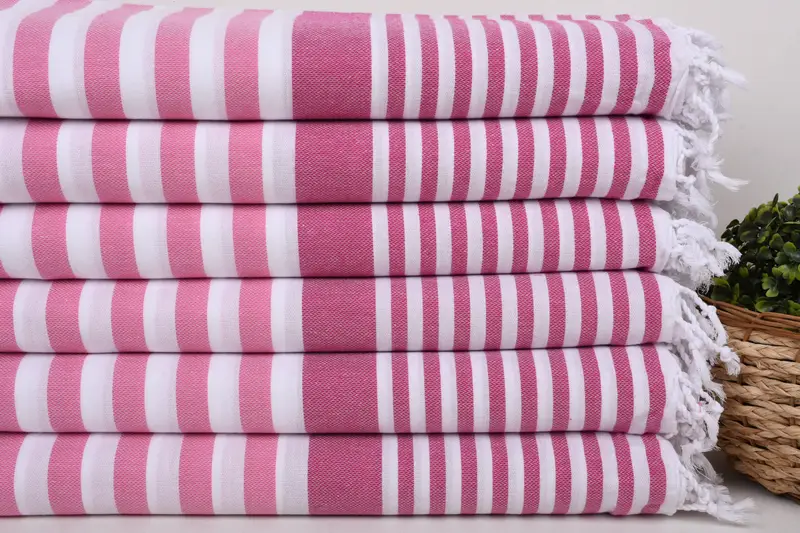 68x36 Cotton Striped Towel, Custom Wedding Gift From Bridesmaid, Custom Gift, Best Friend Gift Ideas, Turkish beach towel, Embroidered Towel - 2
