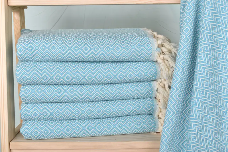 70x38 Cotton Diamond Towel, Gym Towel, Turkish Towel Personalized, Best Beach Towel, Personalized Turkish Towel, Bridal Shower Gift, Employee Gifts - 1
