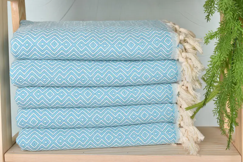 70x38 Cotton Diamond Towel, Gym Towel, Turkish Towel Personalized, Best Beach Towel, Personalized Turkish Towel, Bridal Shower Gift, Employee Gifts - 2