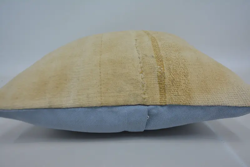 Boho Pillow, Turkish Pillow, Sofa Bolster Pillow, 16x16 Beige Cushion, Boho Pillow Sham Cover, Cushion Cover, Yoga Cushion Cover - 5