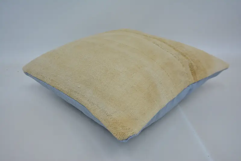 Boho Pillow, Turkish Pillow, Sofa Bolster Pillow, 16x16 Beige Cushion, Boho Pillow Sham Cover, Cushion Cover, Yoga Cushion Cover - 6