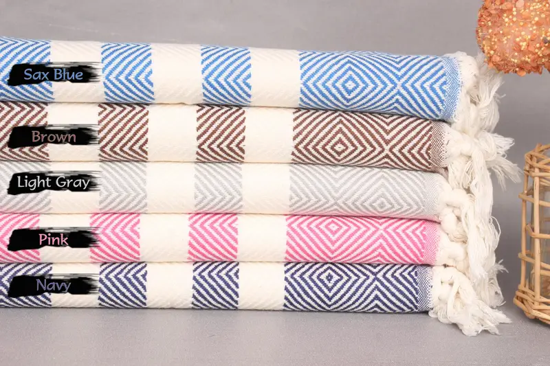 32x20 Cotton Diamond Towel, Monogram Towels, Turkish Tea Towel, Embroidery Towel, Custom Hand Towel, Gift For Best Friend, Bathroom Towels - 2