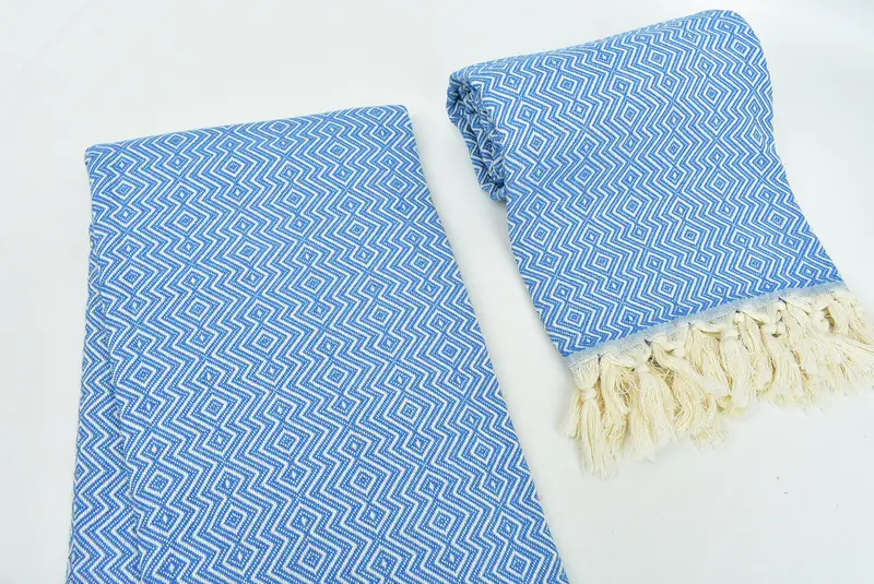 Scarf Towel, Lightweight Turkish towel, Travel towel, Lightweight towel, Wedding Gift For Bride, Hammam Towel USA, 70x38 Cotton Diamond Towel - 7