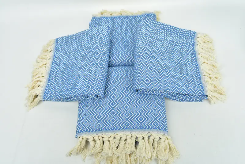 Scarf Towel, Lightweight Turkish towel, Travel towel, Lightweight towel, Wedding Gift For Bride, Hammam Towel USA, 70x38 Cotton Diamond Towel - 6