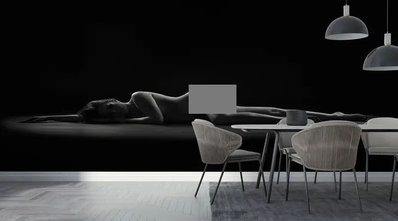Bedroom Wall Mural, Bright Wall Paper, Modern Wall Paper, Sexy Girl Wall Print, Sexy Woman Wall Mural, Paper Wall Art, , Sexy Mural, Mature - 1