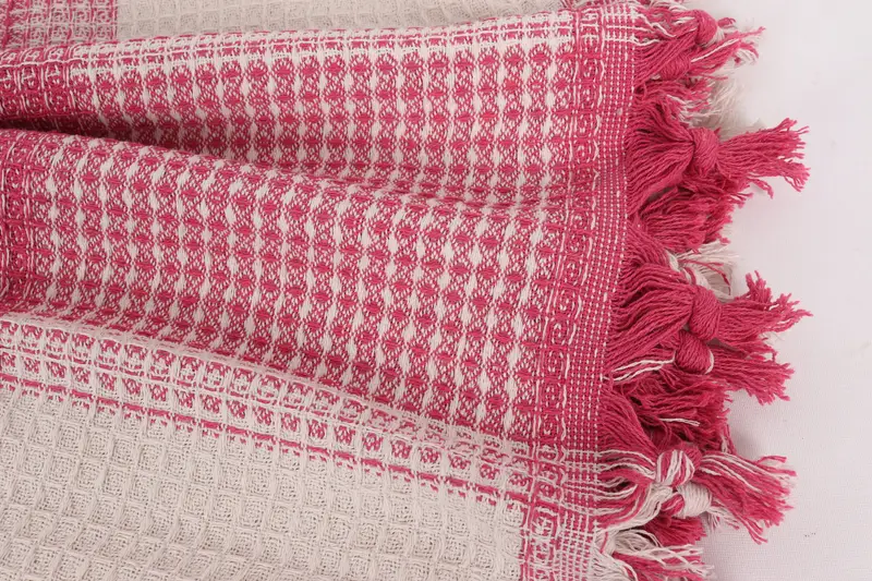 92x88 Cotton Striped Towel, Bridesmaid Gifts, Decorative Bedspread, Bridal Shower Gift, Turkish Tablecloth, Housewarming Gift, Throw Blanket for Bed - 8