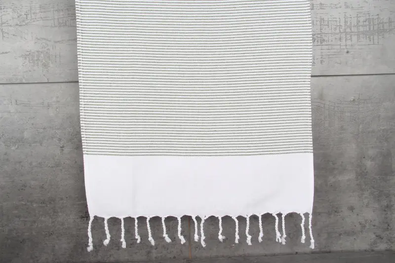 Handmade Gift, Wedding Gift, Bridesmaid Gifts, Custom Hand Towel, Gym Towel, Beach Wedding Favor, Christmas Hand Towel, 40x18 Cotton Striped Towel - 8