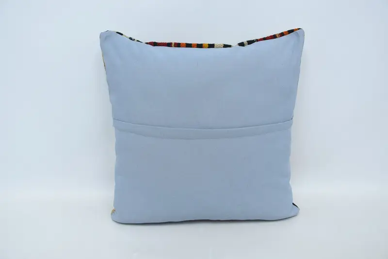 24x24 Orange Pillow, Accent Cushion Cover, Cushion Cover, Pillow for Sofa, Pattern Throw Cushion Cover, Vintage Kilim Pillow, Kilim Pillow Cover - 6