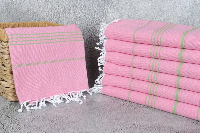 Eco-friendly Turkish peshtemal towel, Grandma Gift, 70x40 Cotton Striped Towel, Best Beach Towel, Organic Towel, Wedding Favors, Large Turkish Towel - 3