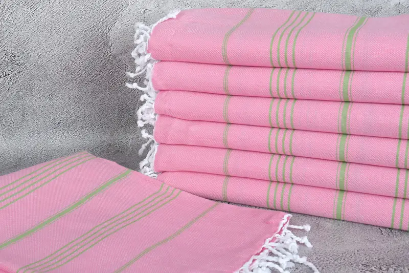 Eco-friendly Turkish peshtemal towel, Grandma Gift, 70x40 Cotton Striped Towel, Best Beach Towel, Organic Towel, Wedding Favors, Large Turkish Towel - 2
