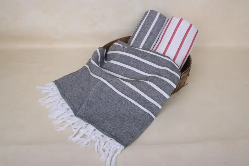 Travel towel, Christmas Gift, Custom Wedding Gift, Wedding Hand Made Gift, 64x40 Cotton Striped Terry Towel, Personalized Bridesmaid Gift - 5