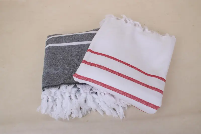 Travel towel, Christmas Gift, Custom Wedding Gift, Wedding Hand Made Gift, 64x40 Cotton Striped Terry Towel, Personalized Bridesmaid Gift - 2