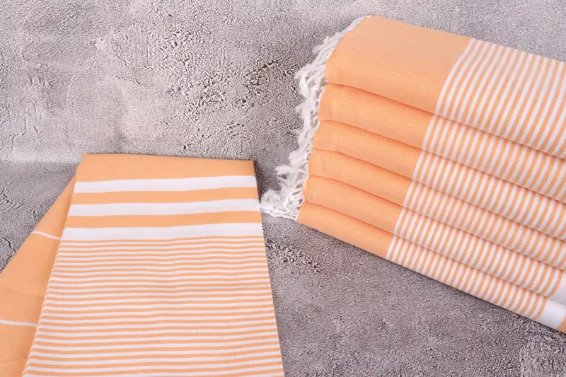 Turkish bath towel, Gift For Coworker, 70x40 Cotton Striped Towel, Monogrammed Beach Towel, Halloween Bachelorette Party Favors, Wedding Gift - 2