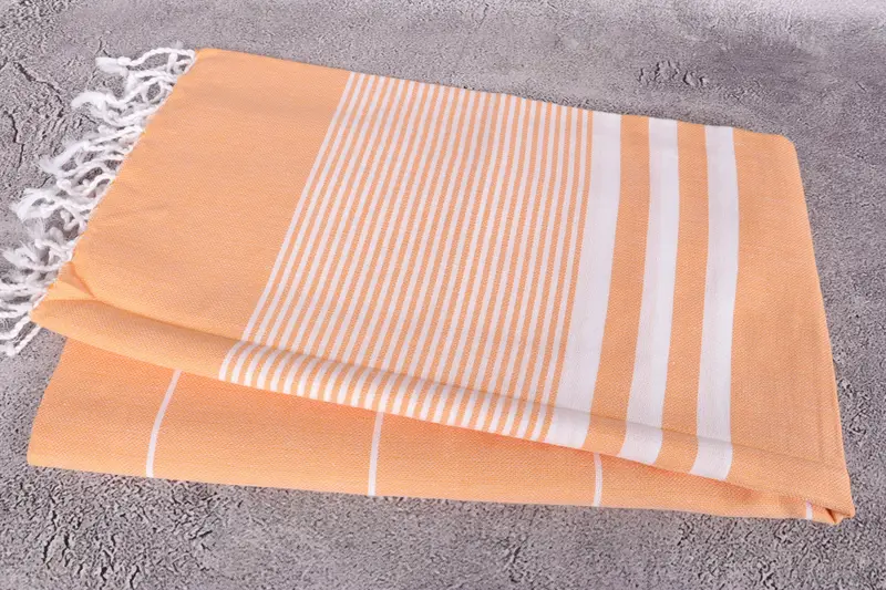 Turkish bath towel, Gift For Coworker, 70x40 Cotton Striped Towel, Monogrammed Beach Towel, Halloween Bachelorette Party Favors, Wedding Gift - 6