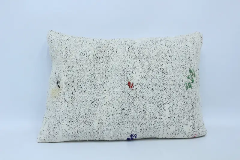 Garden Cushion Cover, Kilim Pillow, Pillow Sham, 20x28 White Pillow Cover, Vintage Kilim Pillow, Turkish Rugs Pillow Cover, Vintage Pillow - 1