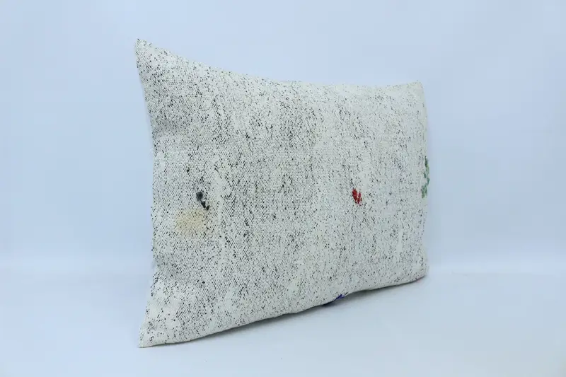 Garden Cushion Cover, Kilim Pillow, Pillow Sham, 20x28 White Pillow Cover, Vintage Kilim Pillow, Turkish Rugs Pillow Cover, Vintage Pillow - 3