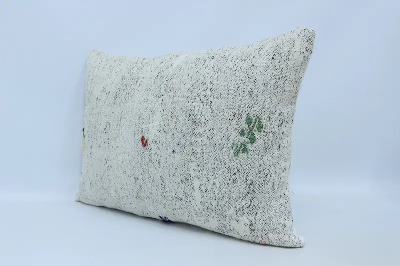 Garden Cushion Cover, Kilim Pillow, Pillow Sham, 20x28 White Pillow Cover, Vintage Kilim Pillow, Turkish Rugs Pillow Cover, Vintage Pillow - 4