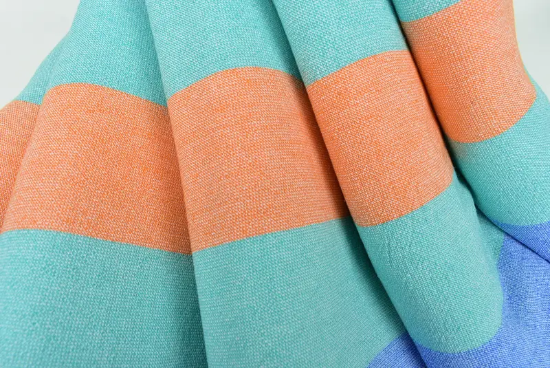 Turkish Towel USA, Organic towel, Merry Christmas Gifts, Absorbent towel, Embroidery Towel, 64x36 Cotton Striped Terry Towel, Custom Turkish Towel - 5