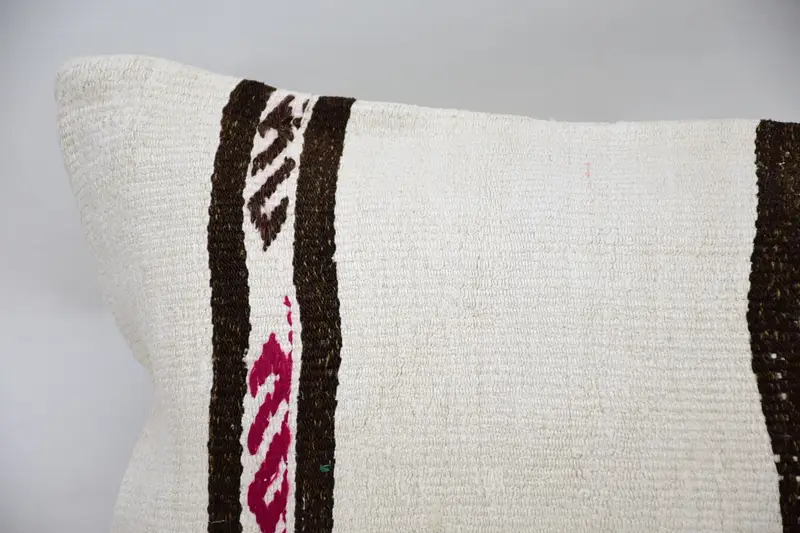 Interior Designer Pillow, Pet Cushion Cover, Ethnical Kilim Rug Pillow, Muted Cushion, 16x48 White Pillow Sham, Throw Kilim Pillow, Pillow Sham - 2