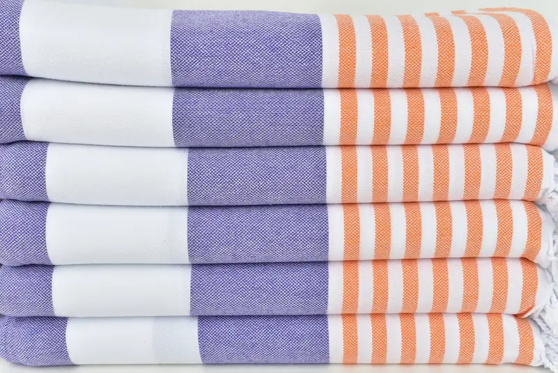 Gym Towel, Sand-free peshtemal towel for the beach, Custom Gift, Best Friend Gift Ideas, Lightweight towel, Summer Gift, 70x40 Cotton Striped Towel - 2