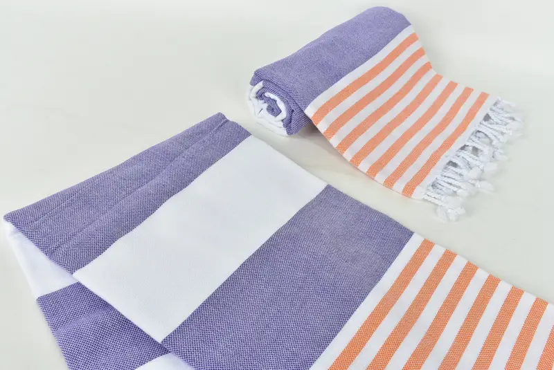 Gym Towel, Sand-free peshtemal towel for the beach, Custom Gift, Best Friend Gift Ideas, Lightweight towel, Summer Gift, 70x40 Cotton Striped Towel - 7